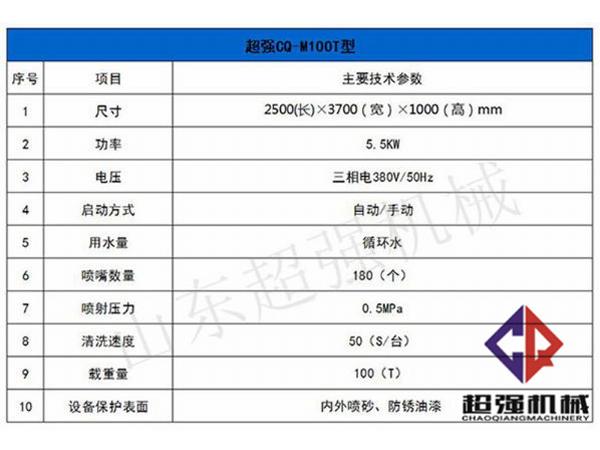 超強100T工程洗車機(jī)